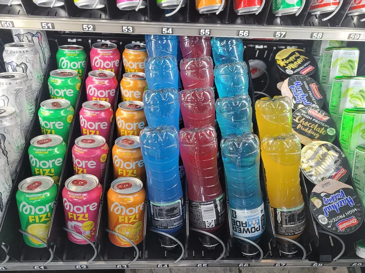 Bunte Getränke in unserem Automaten