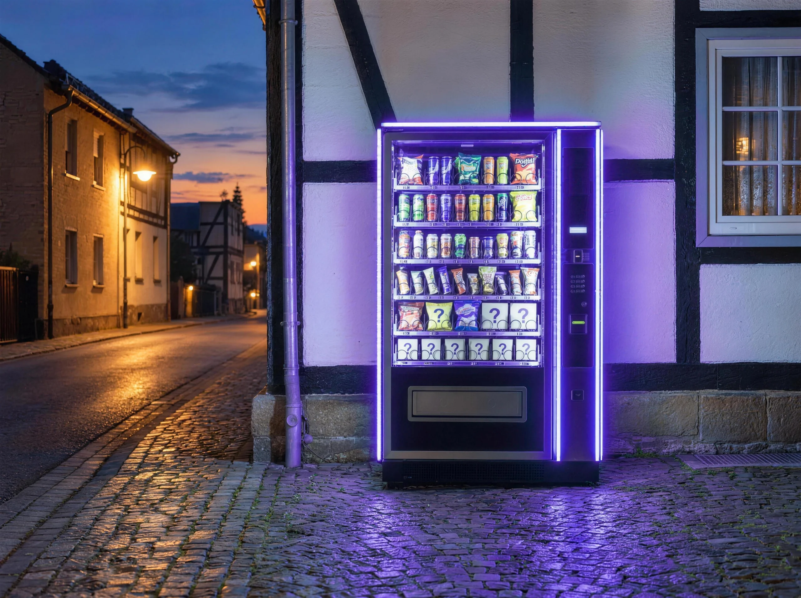 Unser Automat in Fritzlar am frühen Abend